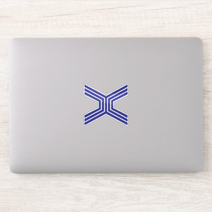 Adesivo Monograma Minimalista Elegante Letra X