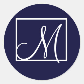 Adesivo Monograma Moderno M Stickers