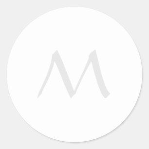 Adesivo Monograma Moderno Simples Minimalista Simples