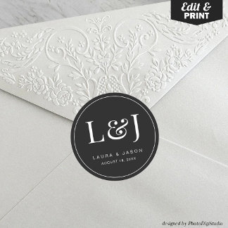 Adesivo Monograma Monograma de Vestidos para Jornais