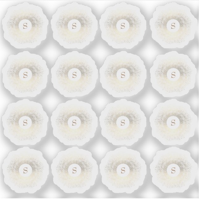 Adesivo Monograma MultiDourado Sparkle (Frente)