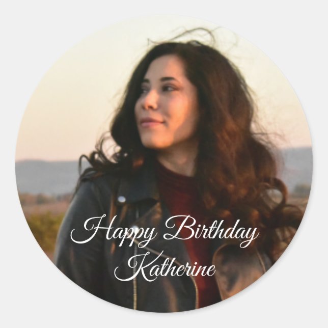 Adesivo Monograma Personalizado com Foto e/ou Nome/Mensage (Frente)