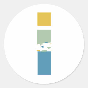 Adesivo Monograma Personalizado de Letra I Abstrata Modern