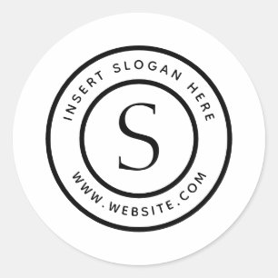 Adesivo Monograma Personalizado de Negócios