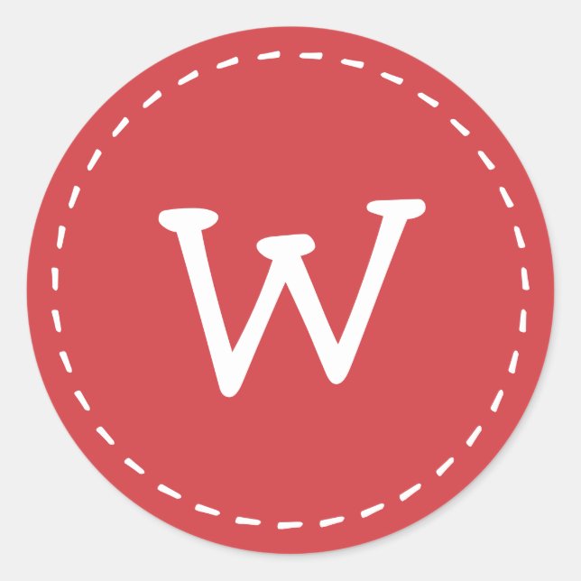 Adesivo Monograma Personalizado de Ponta Simples e Cortado (Frente)