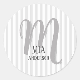 Adesivo Monograma Personalizado do Vibe da Manhã