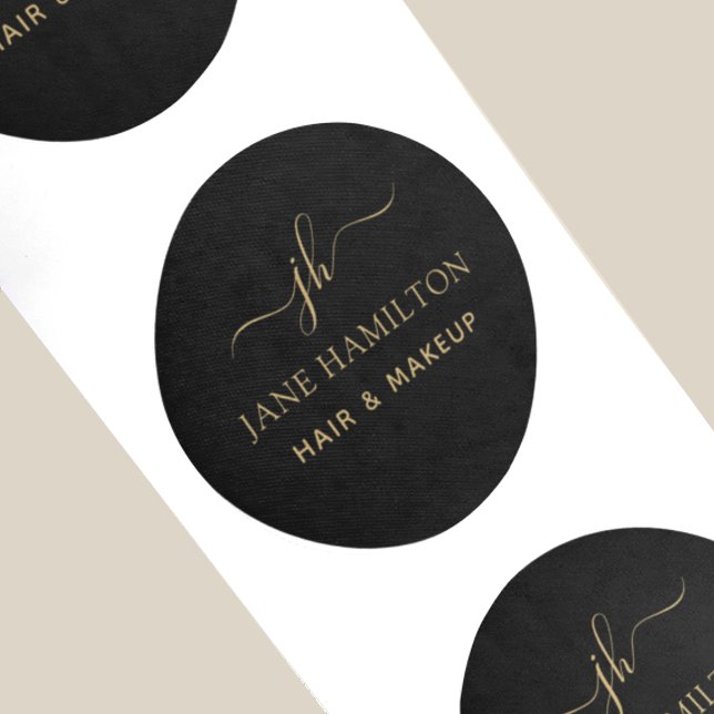 Adesivo Monograma Personalizado Logotipo Comercial (Criador carregado)