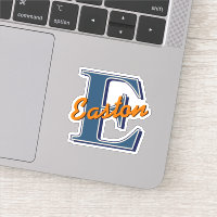 Monograma Personalizado Nome Inicial Marinho Azul