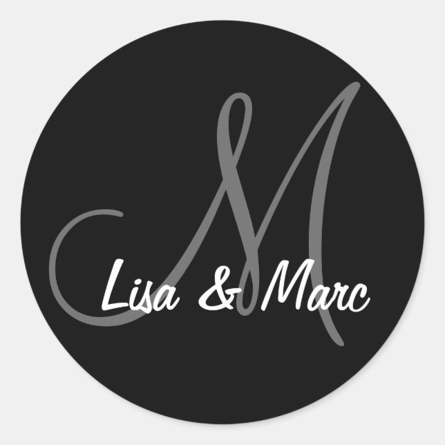 Adesivo Monograma personalizável (Frente)