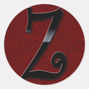 Adesivo Monograma Preto - Z