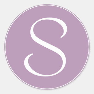 Adesivo Monograma - Púrpura Leve Com Anel Branco BT