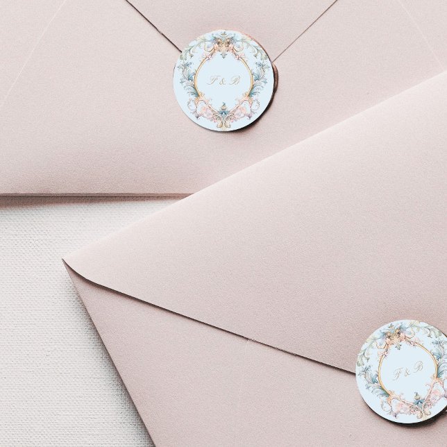 Adesivo Monograma Regresso Elegante Azul (Criador carregado)