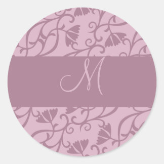 Adesivo Monograma Rosa e Mauve