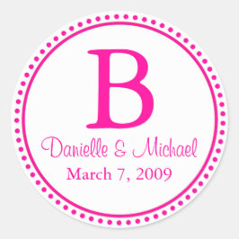 Adesivo Monograma Rosa Quente