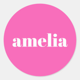 Adesivo Monograma Rosa Quente