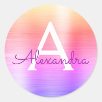 Monograma Roxo e Rosa Girassol