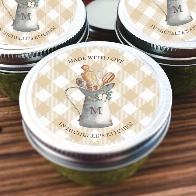 Adesivo Monograma Russo de Farmhouse (Criador carregado)