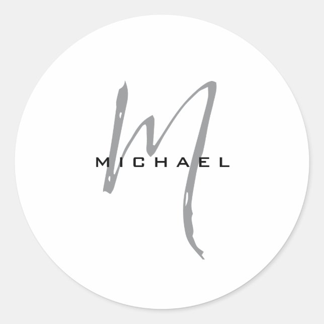 Adesivo Monograma Seu Nome Especial Adorado (Frente)