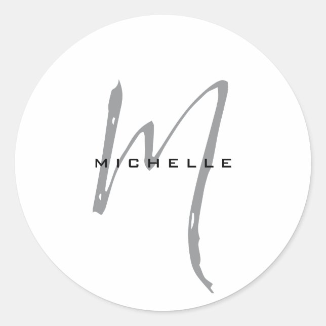 Adesivo Monograma Seu Nome Oferta Especial Adorada (Frente)