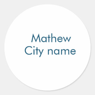 Adesivo monograma simples de letra inicial adicione seu no