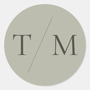 Adesivo Monograma Simples Moderno Mistura e Casamento