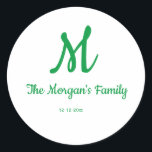 Adesivo monograma simples personalizado adicione seu nome<br><div class="desc">design</div>