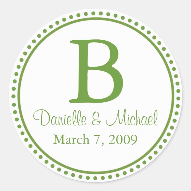 Adesivo Monograma Verde (Frente)