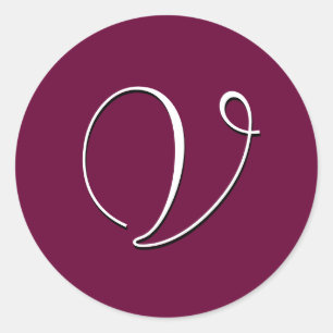 Adesivo Monograma - Vinheta de Convite Personalizável