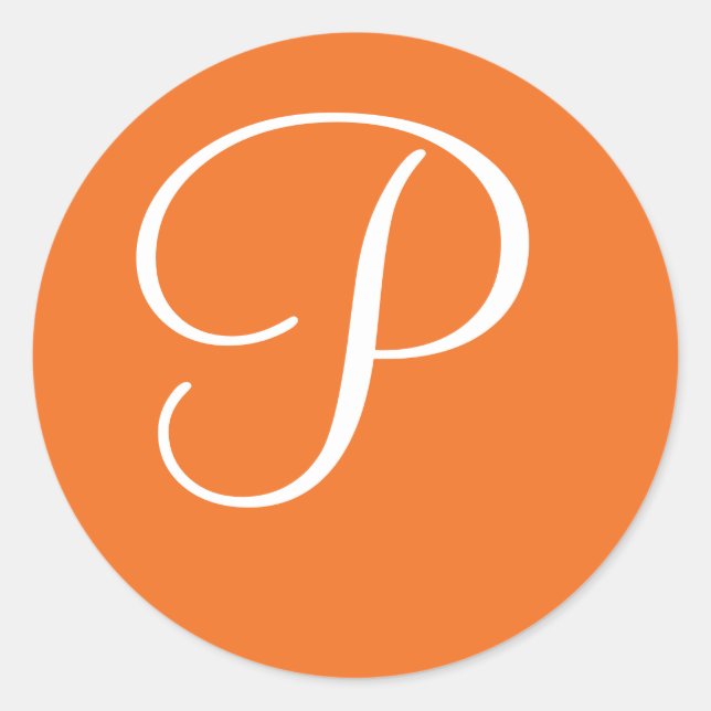 Adesivo Monograma Vinheta Monograma de Casamento de Selo (Frente)