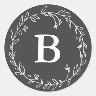 Adesivo Monograma — Vinhetas de fundo