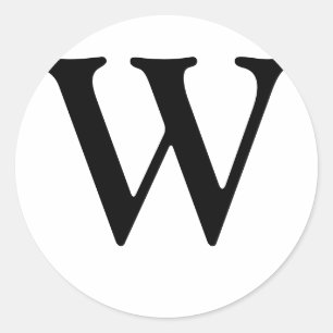 Adesivo Monograma W Sticker