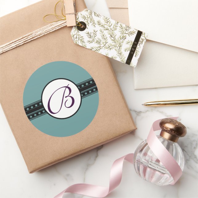 Adesivo Monograma Wedding Star Borders (Presentear)