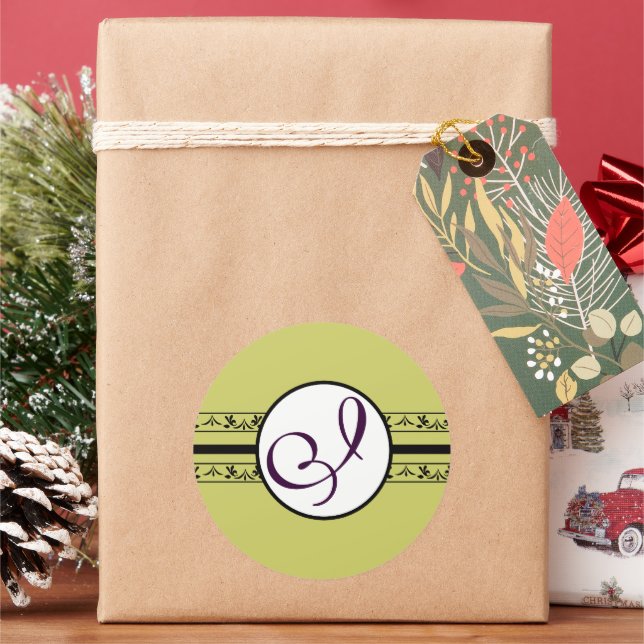 Adesivo Monograma Wedding Vintage Borders (Feriado)