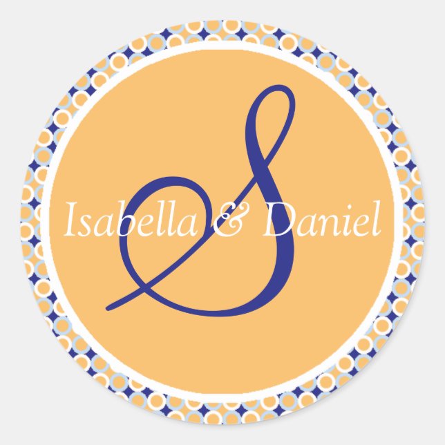 Adesivo Monogramas S Vinhetas De Casamento (Frente)