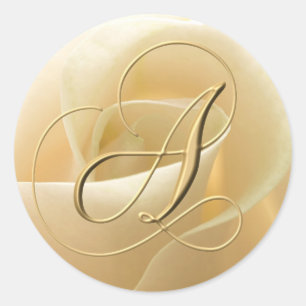 Adesivo Monogramas Stickers - letra A