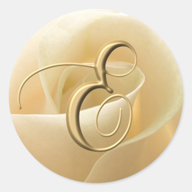 Adesivo Monogramas Stickers - letra E (Frente)