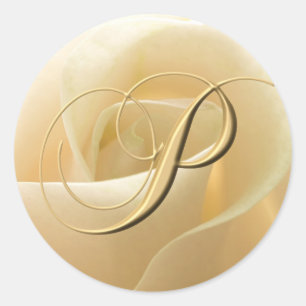 Adesivo Monogramas Stickers - letra P