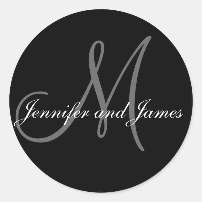 Adesivo Monogramas Stickers para Casamentos (Frente)