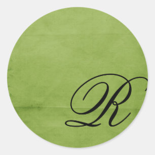 Adesivo Monogrammed-verde