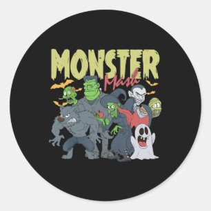 Adesivo Monster Mash Dia de as Bruxas engraçado Spooky Sea