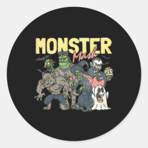Adesivo Monster Mash Happy Halloween Spooky Season Trick O