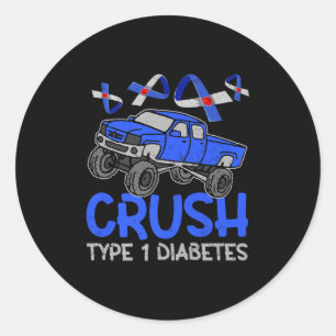 Adesivo Monster Monster Cruype T1 Diabetes Conhecimento Ri
