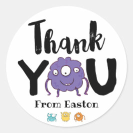 Adesivo Monster Obrigado Sticker