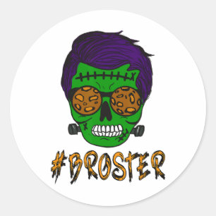 Adesivo Monster Skull Broster Brother Halloween Correspond