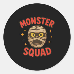 Adesivo Monster Squad Mummy Face Simples Fácil Cos De Hall