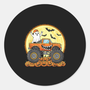 Adesivo Monster Truck Cute Boo Pumpkin Kid Dia de as Bruxa