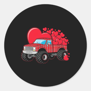 Adesivo Monster Truck Hearts Xadrez For Men Boys Girls Val