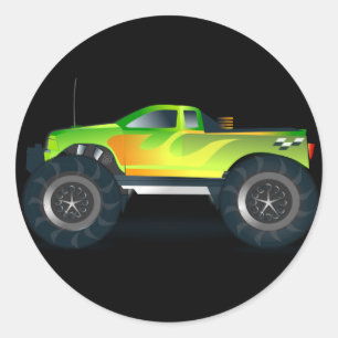 Adesivo Monster Truck. Recolha legal e colorida