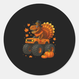 Adesivo Monster Truck Trex Dinossauro Peru Fall Thanksgivi