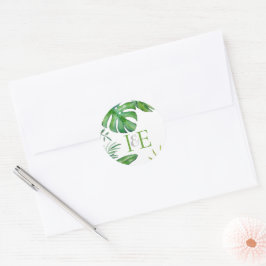 Adesivo Monstera Tropical Deixa O Correspondente Verde